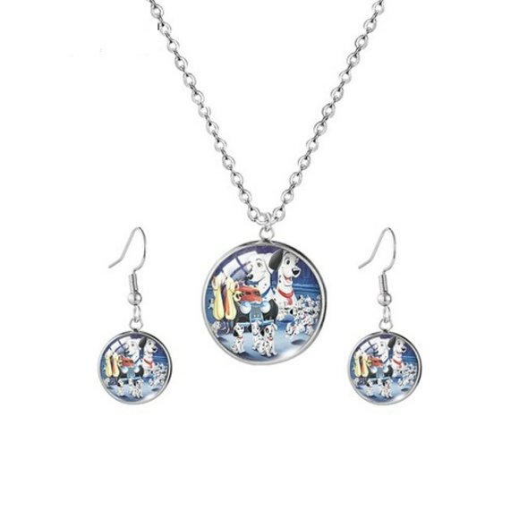 Handmade Jewelry 1 Dalmatians Handmade Jewelry Set With Dogs